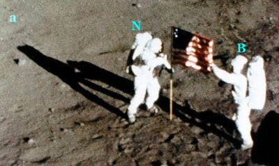 Sombras de los astronautas